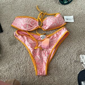 River island logo bikini